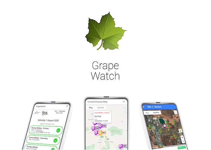 GrapeWatch App Landing Page